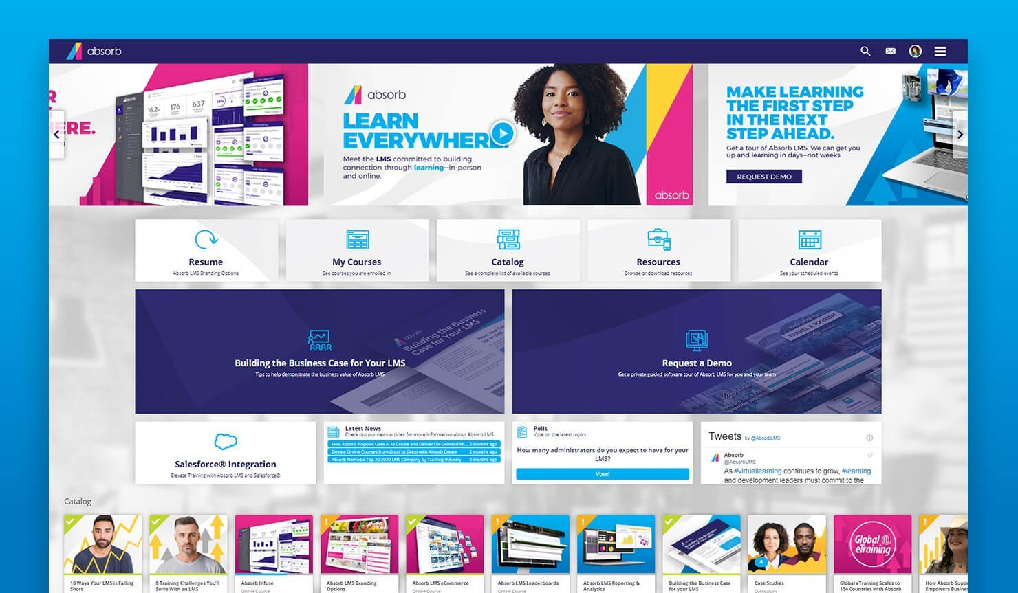 Absorb LMS screenshot - 24 Best Learning Management Systems (LMS) Reviewed for 2024
