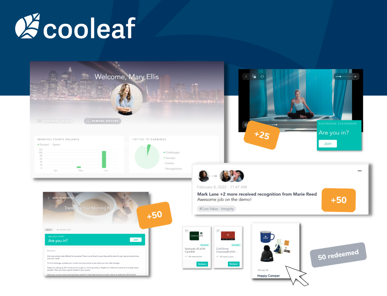 Cooleaf screenshot - 40 Best Employee Engagement Software Reviewed in 2024