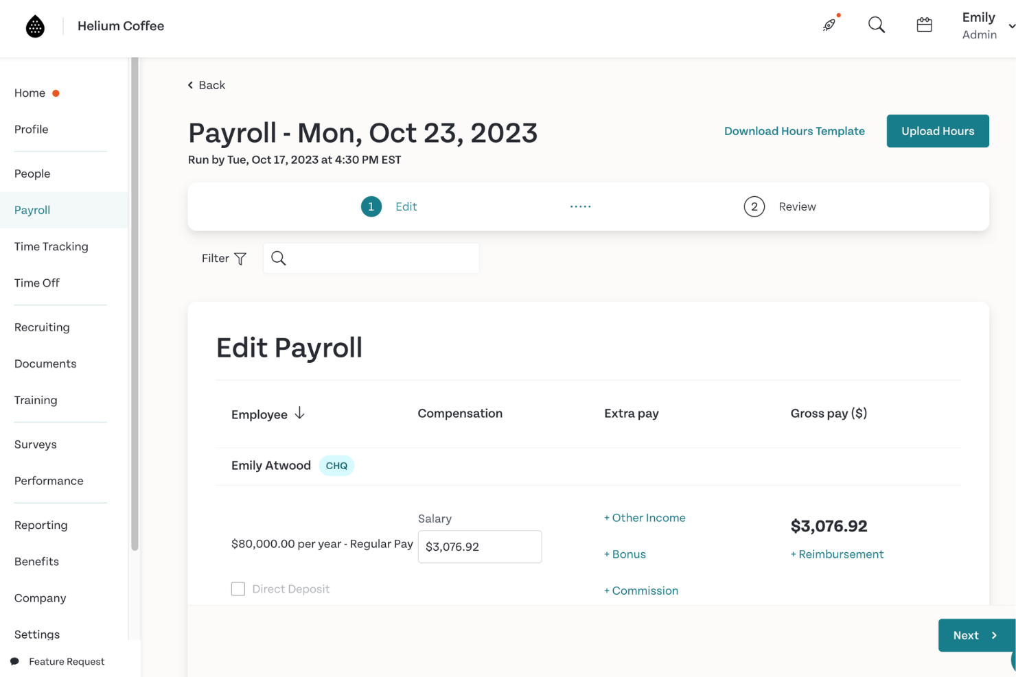 Humi screenshot - 20 Best Canadian Payroll Software Reviewed for 2024