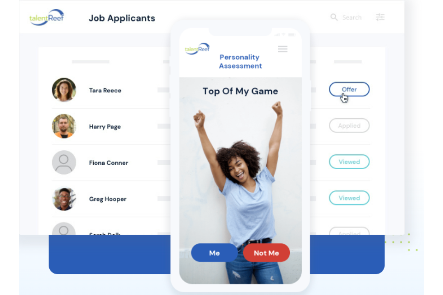 Mobile recruitment app, ATS and CRM