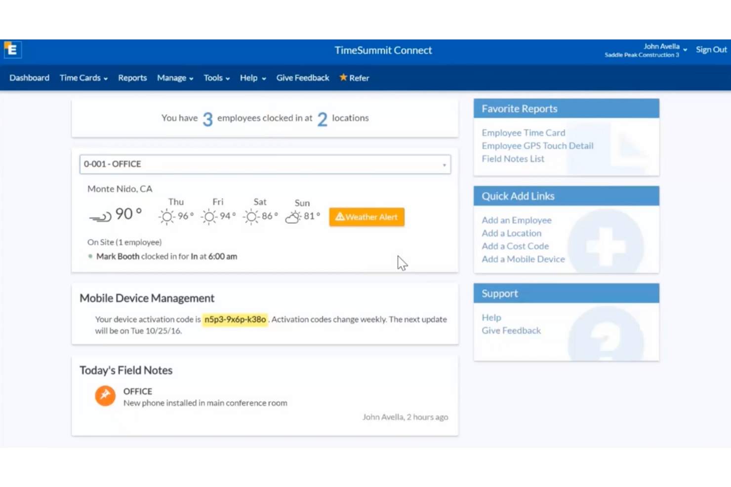 ExakTime Time & Attendance screenshot - 20 Best Contractor Management Software Reviewed for 2024