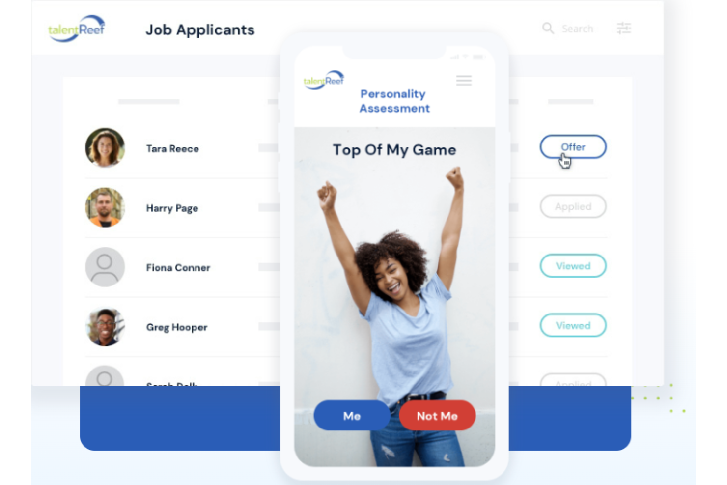 TalentReef screenshot - 10 Best Recruiting Database Software for Hiring in 2024