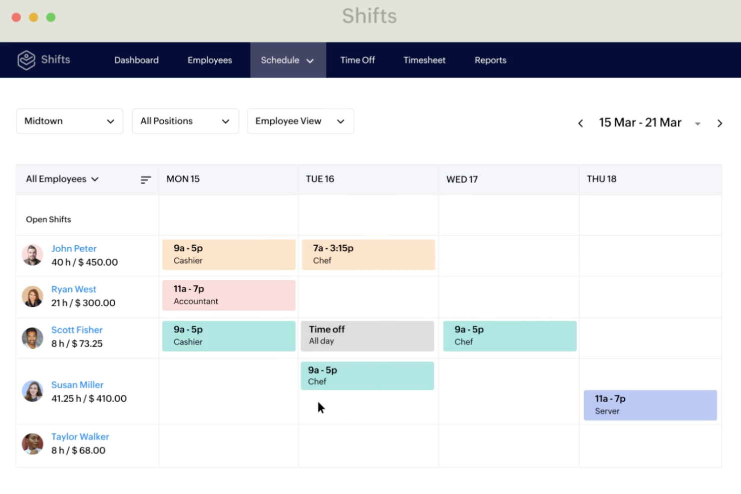 Zoho Shifts screenshot - 30 Best Employee Scheduling Software of 2024: Reviewed & Compared