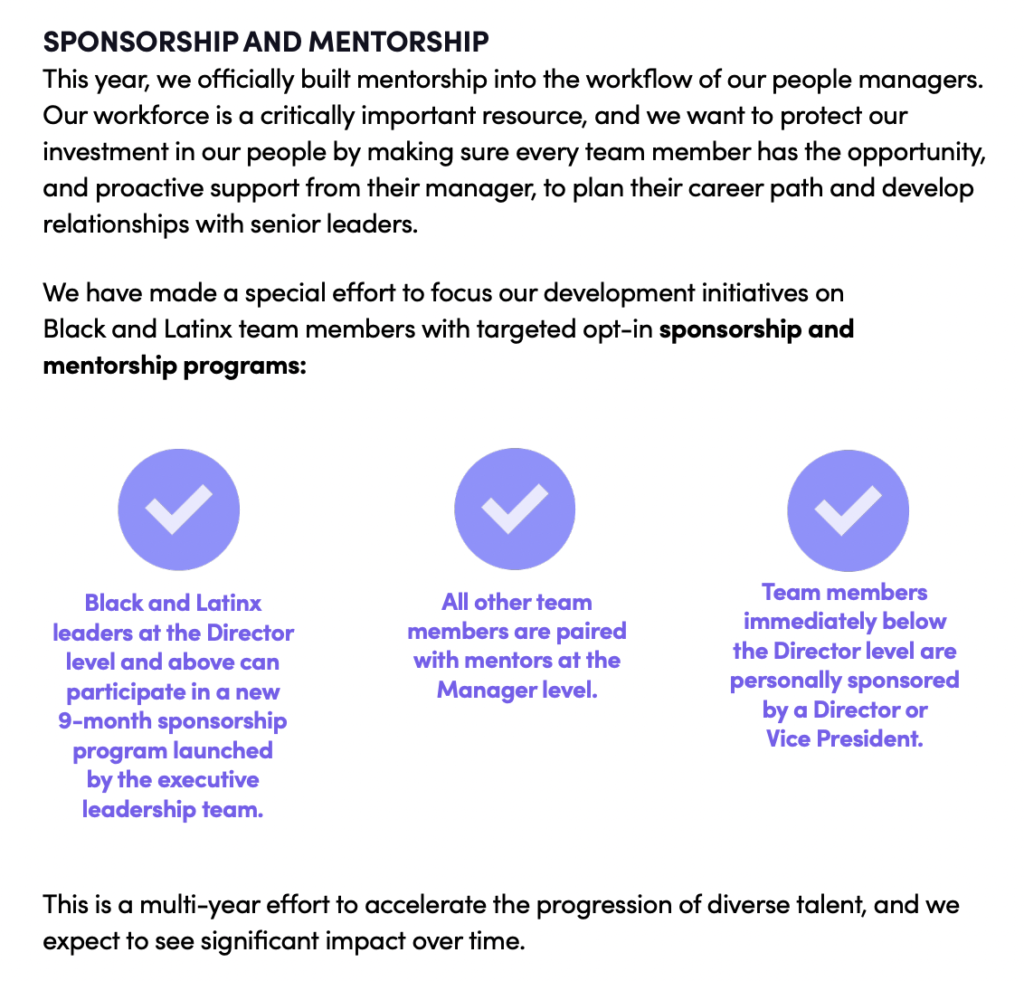 sponsorship and mentorship screenshot