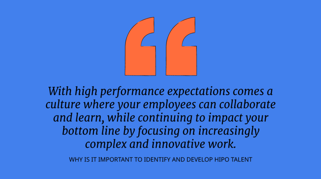 how to identify and develop high potential talent in your organization quote graphic
