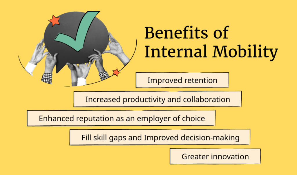the benefits of internal mobility infographic