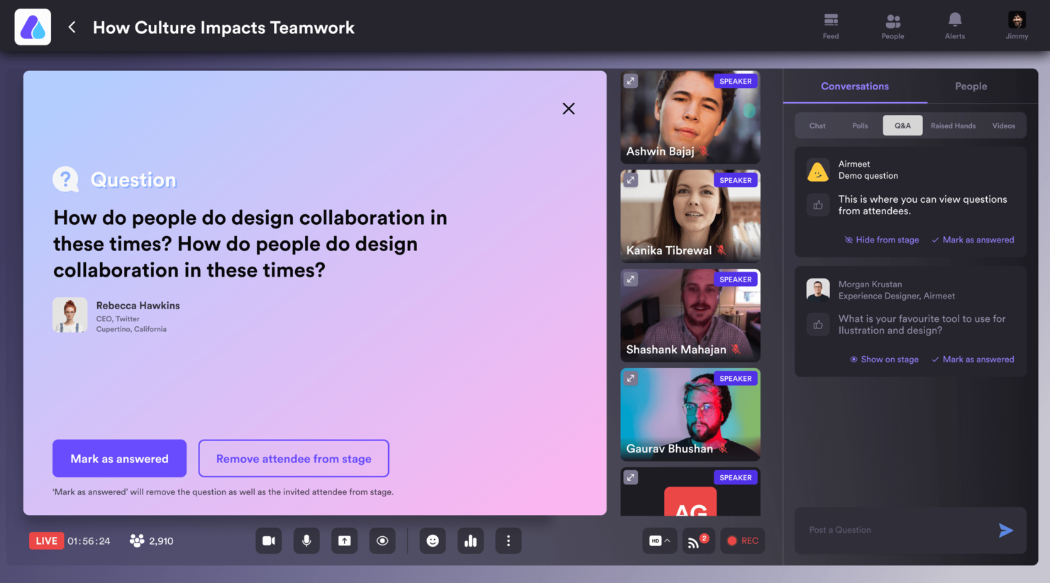 Airmeet screenshot - 10 Best Virtual Conference Software for Digital Events in 2023